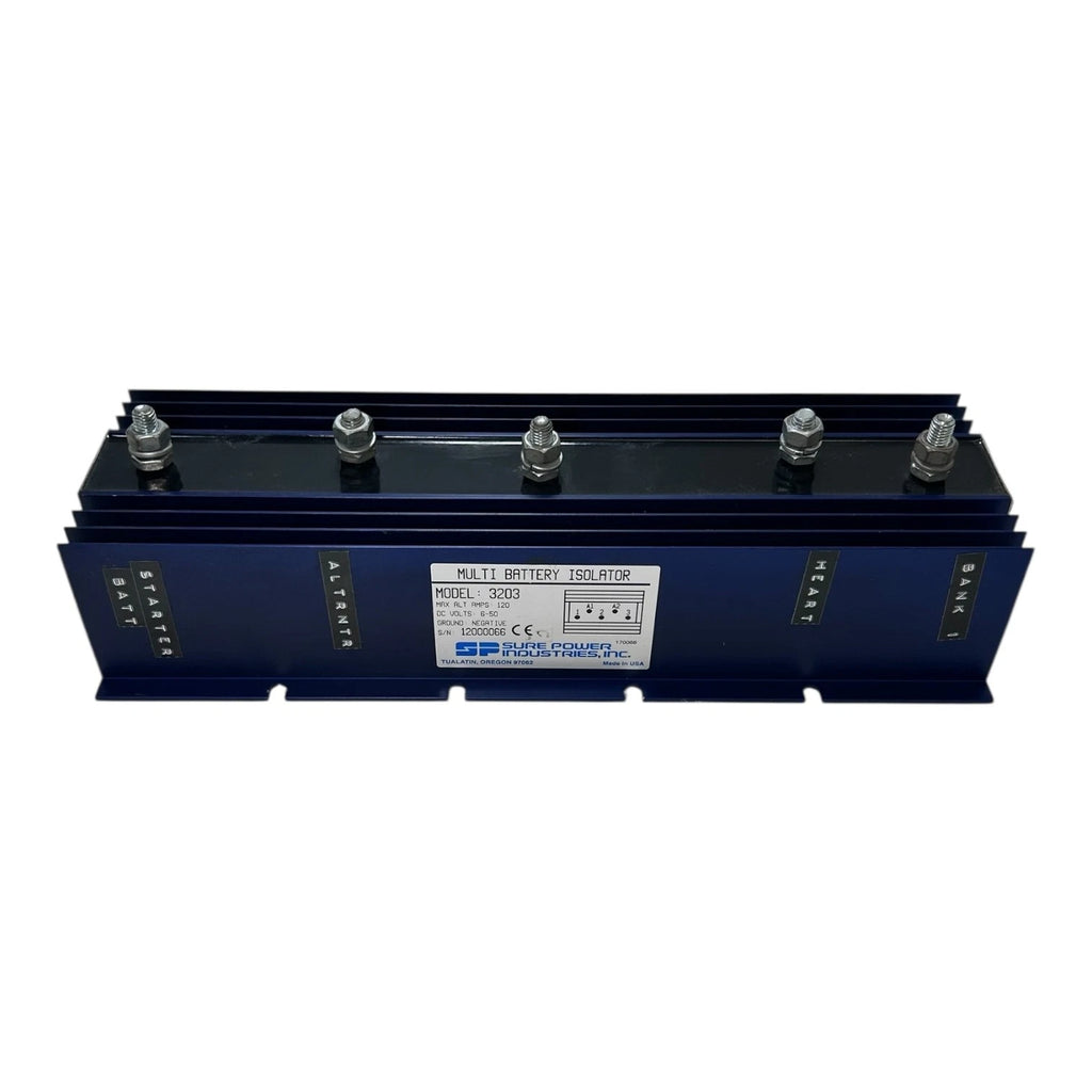 Multi Battery Isolator 120A for Sure Power Industries 3203 (6-50 DCV)