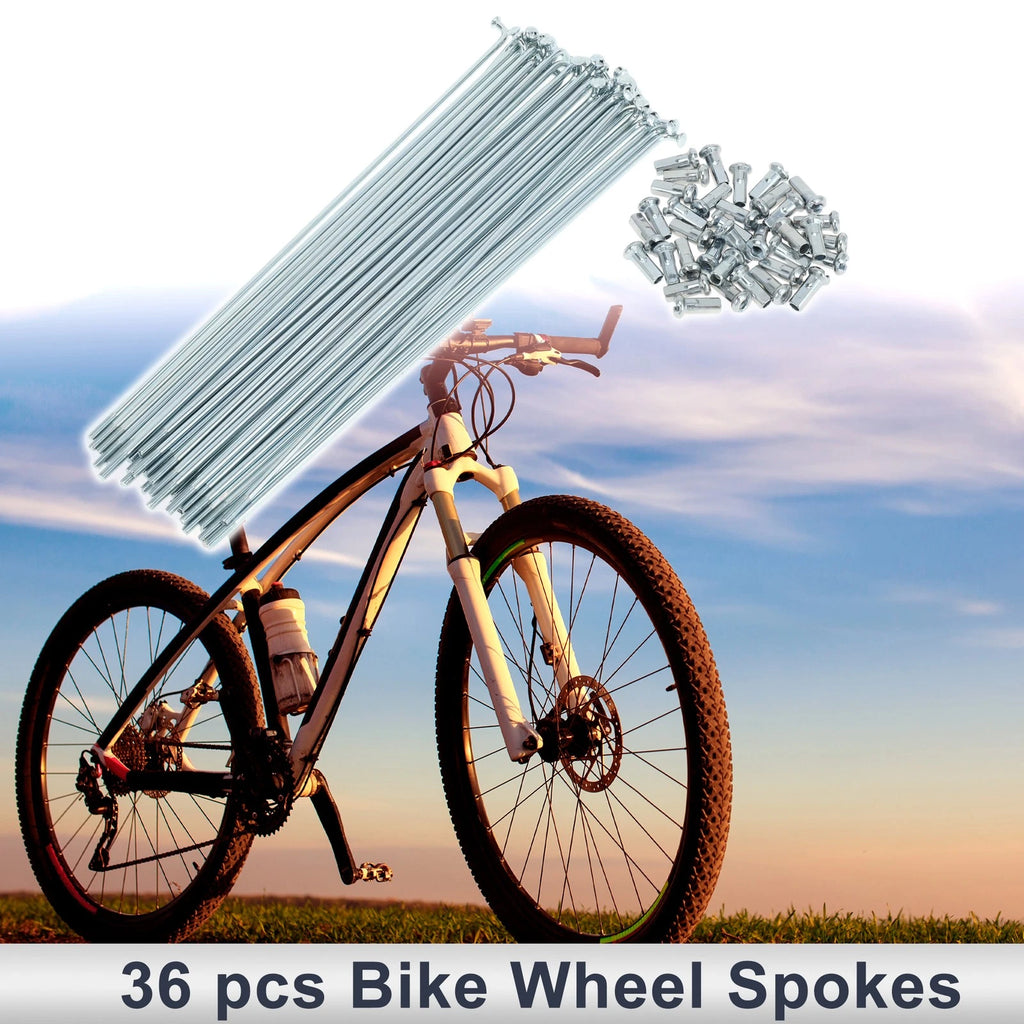 Bicycle Spokes Nipple Set 12G 223mm Carbon Steel Galvanized Universal