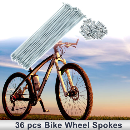 Bicycle Spokes Nipple Set 12G 223mm Carbon Steel Galvanized Universal