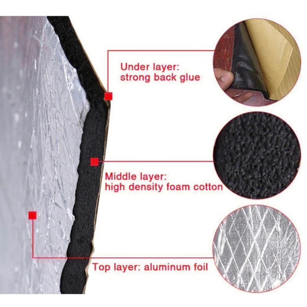 20PCS Sound Dampening Pads for Doors (Fire Resistant, 250x180x5mm)