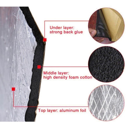 20PCS Sound Dampening Pads for Doors (Fire Resistant, 250x180x5mm)