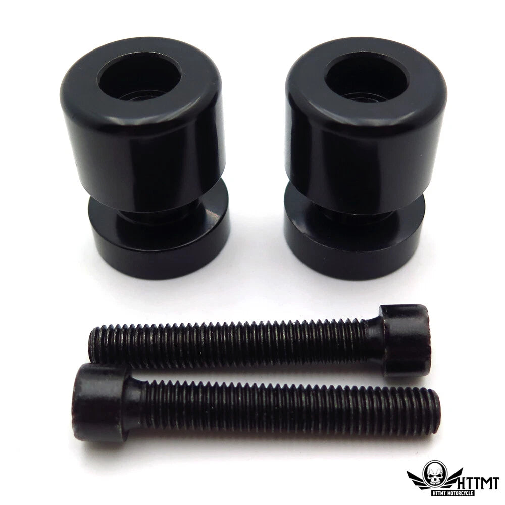 Black Swingarm Spools 8mm Thread for Honda CBR954RR (2002–2003)