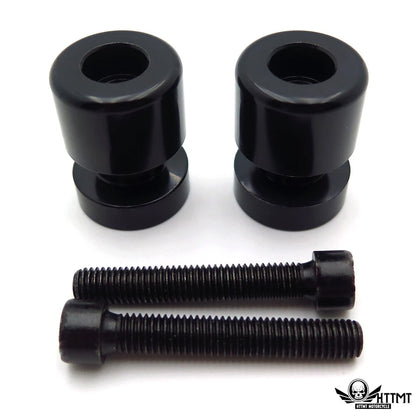 Black Swingarm Spools 8mm Thread for Honda CBR954RR (2002–2003)
