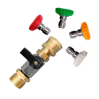 Quick Connect M22 Adapter 14mm with On Off Switch for Pressure Washers