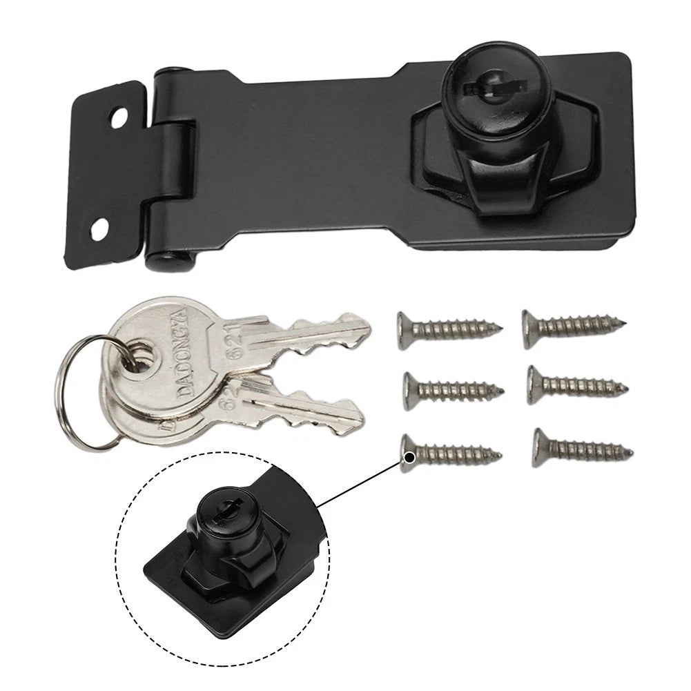 Drawer Lock with Key Hasp for Office Cabinet