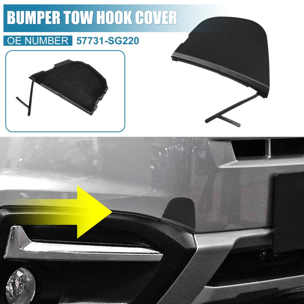 Bumper Tow Hook Cap Front Right Replacement for Subaru Forester (2016–2018)