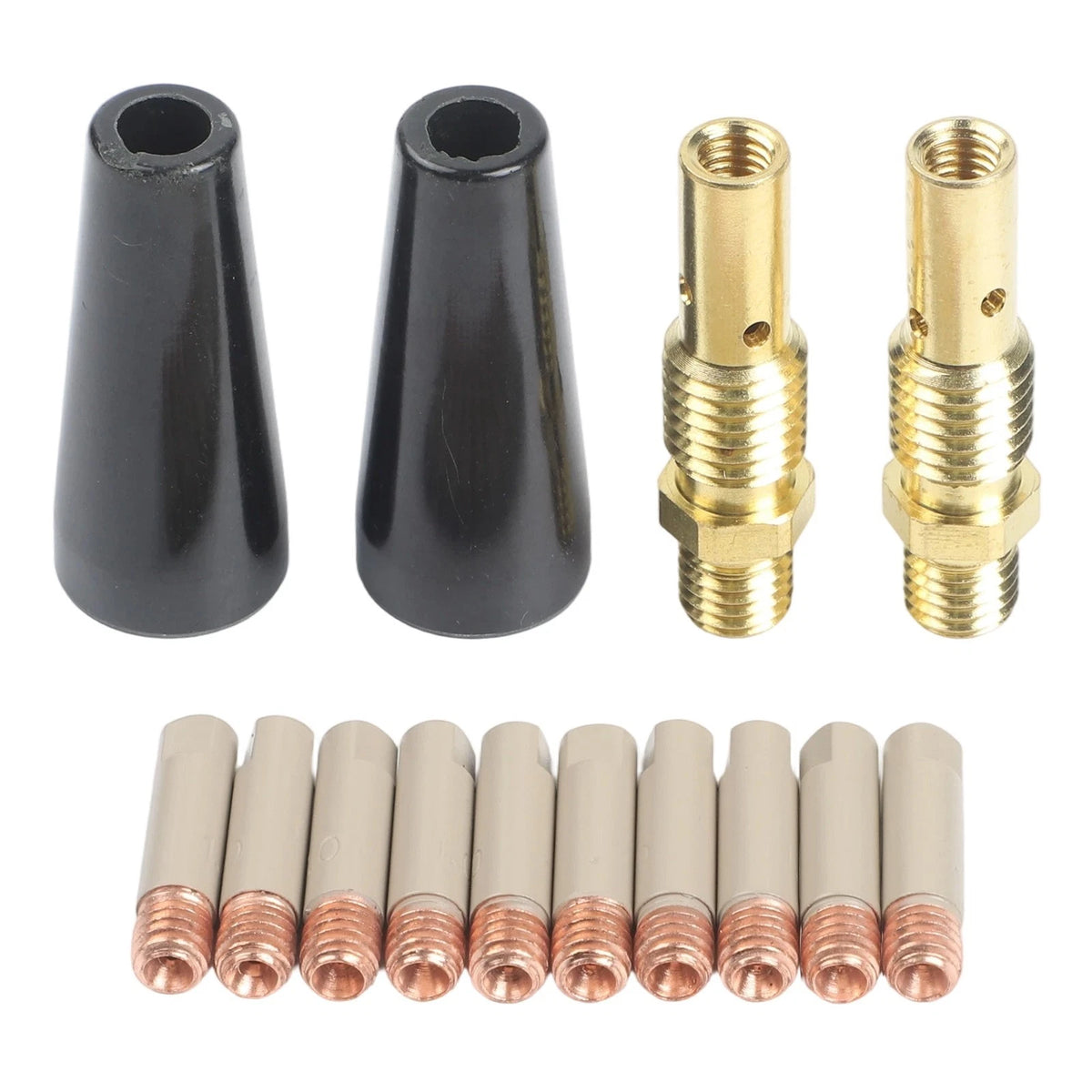 14 Piece Welding Kit with Non-Stick Coated Nozzle and 0.8mm Tips