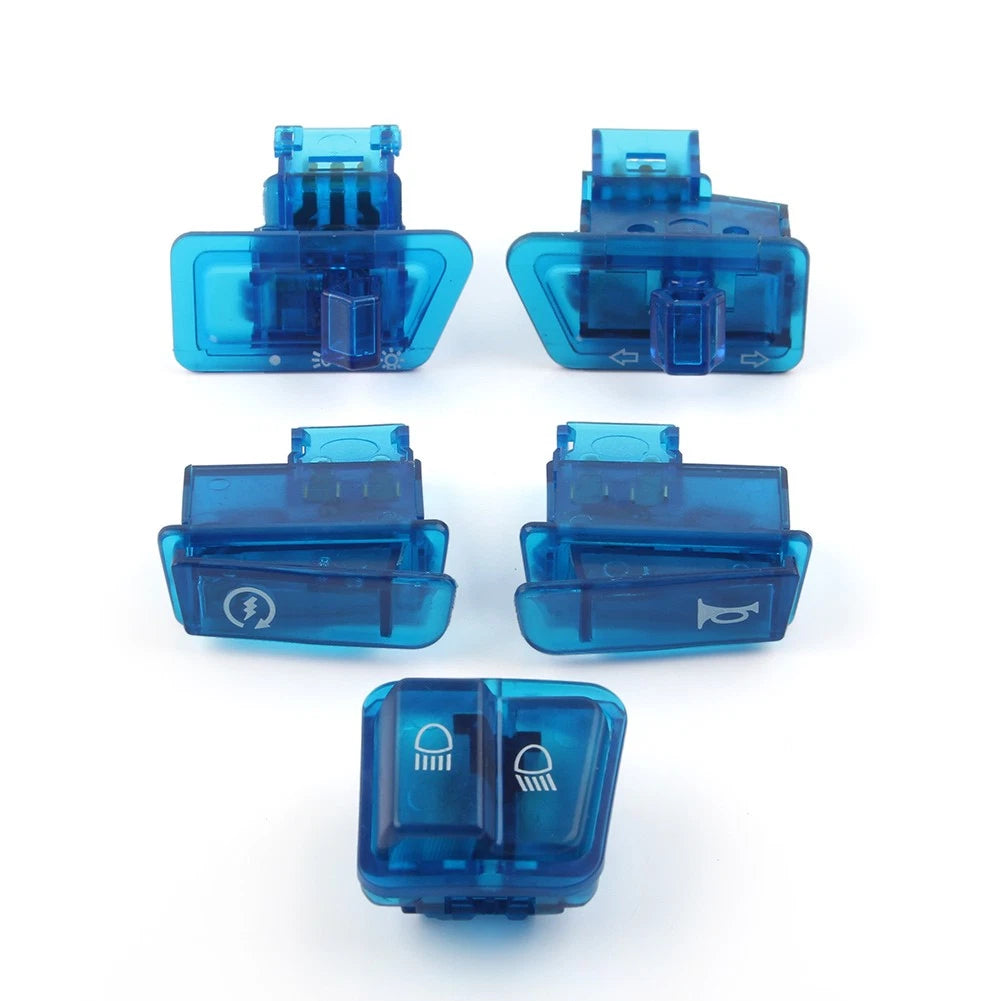 5Pcs Turn Signal Headlight Ignition Horn Switch Caps for GY6 50 125 150cc