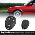 Car Key Fob Shell Case Replacement for Chevrolet HHR 2006–2011 4 Button Black