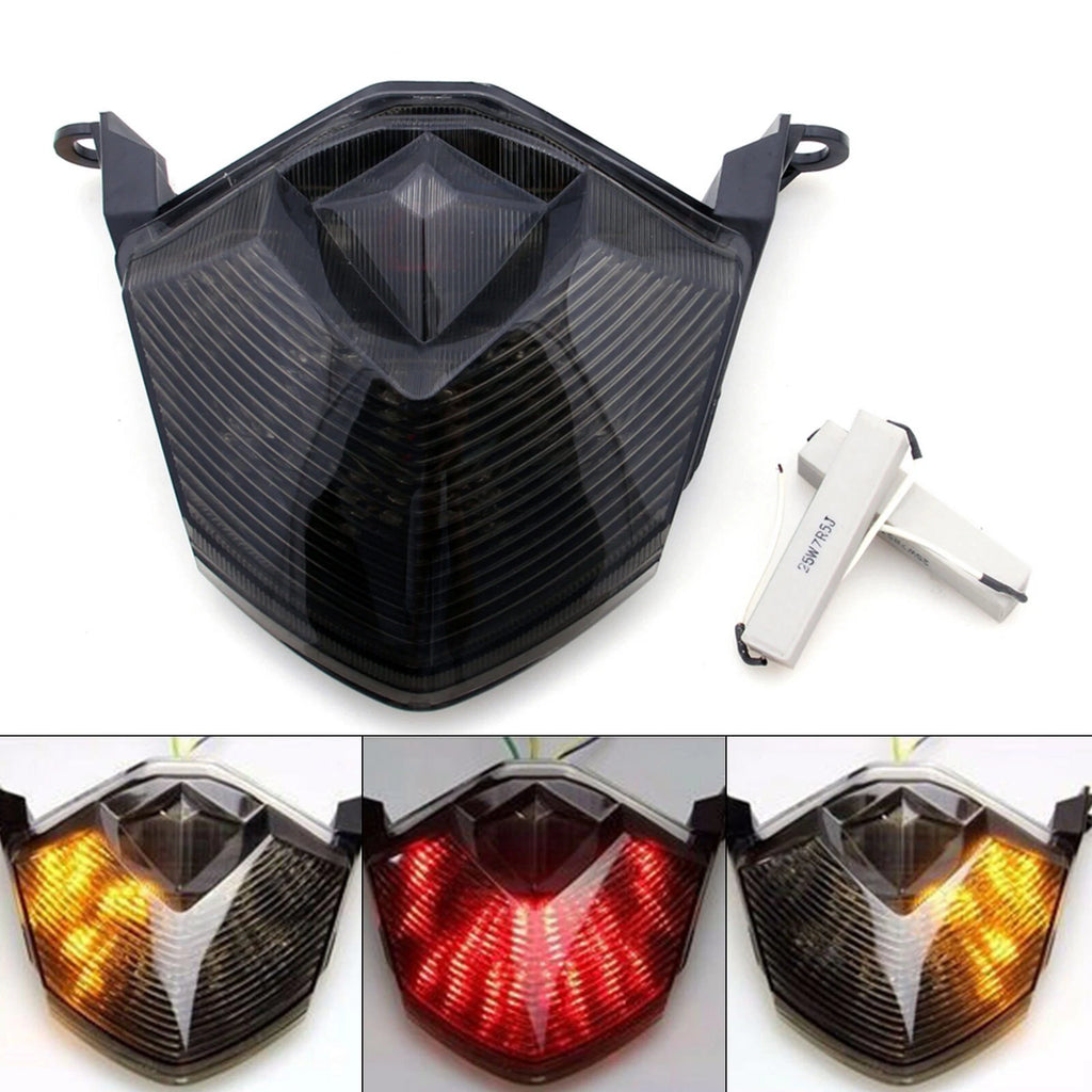 Integrated LED TailLight Turn Signals for Kawasaki Z750 Z1000 ZX6R ZX10R (2004–2023)