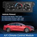 A/C Heater Climate Control Module Panel Replacement for Chevrolet Malibu (1997–2005)