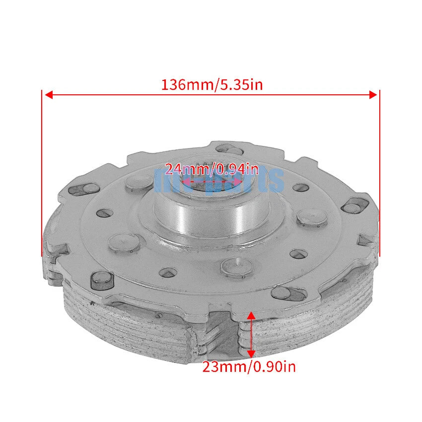Wet Clutch Carrier Pad Shoe Assembly for Arctic Cat Alterra 400 2016-2017, 500 2017-2018