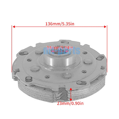 Wet Clutch Carrier Pad Shoe Assembly for Arctic Cat Alterra 400 2016-2017, 500 2017-2018