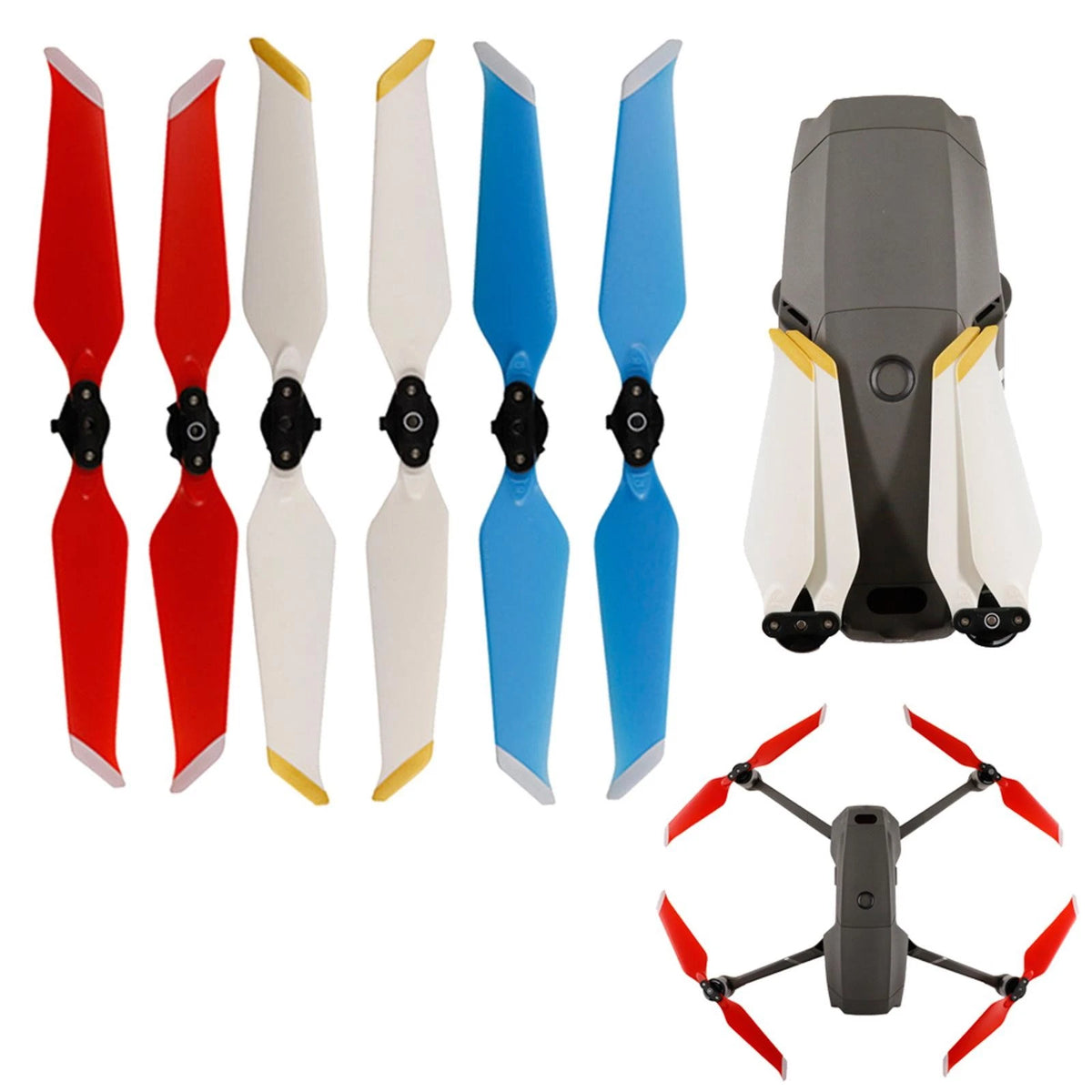 2X 8743F Foldable Propeller Blades for DJI Mavic 2 Pro Zoom (2018–2020)