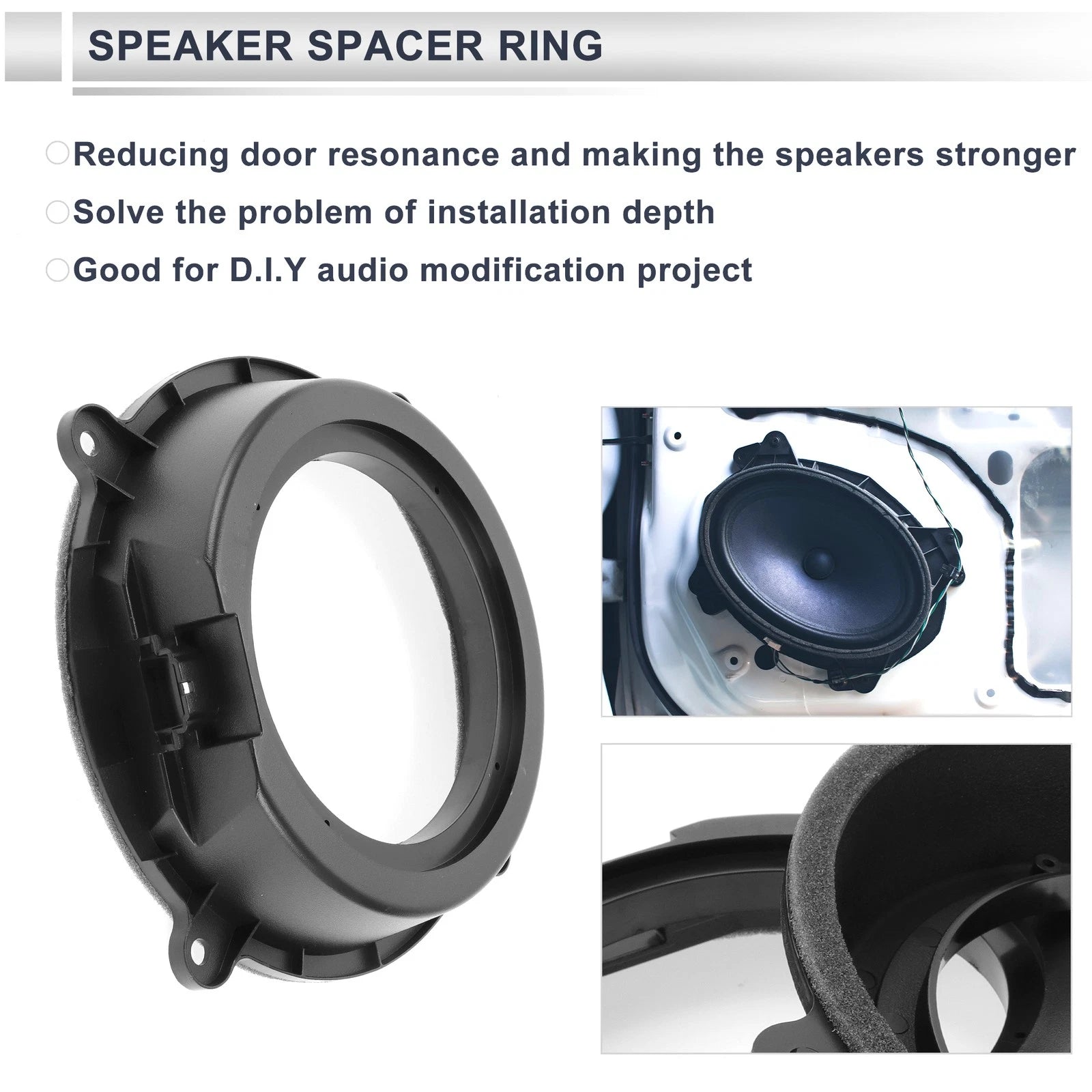 Tweeter Speaker Spacer Adaptor 2Pack for Mazda 8 to 6.5 inch (—)