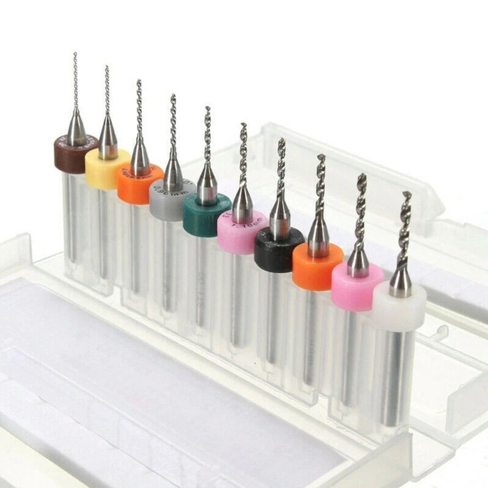 20pcs Colored PCB Tungsten Carbide Drill Bits End Mills for Precision Circuit