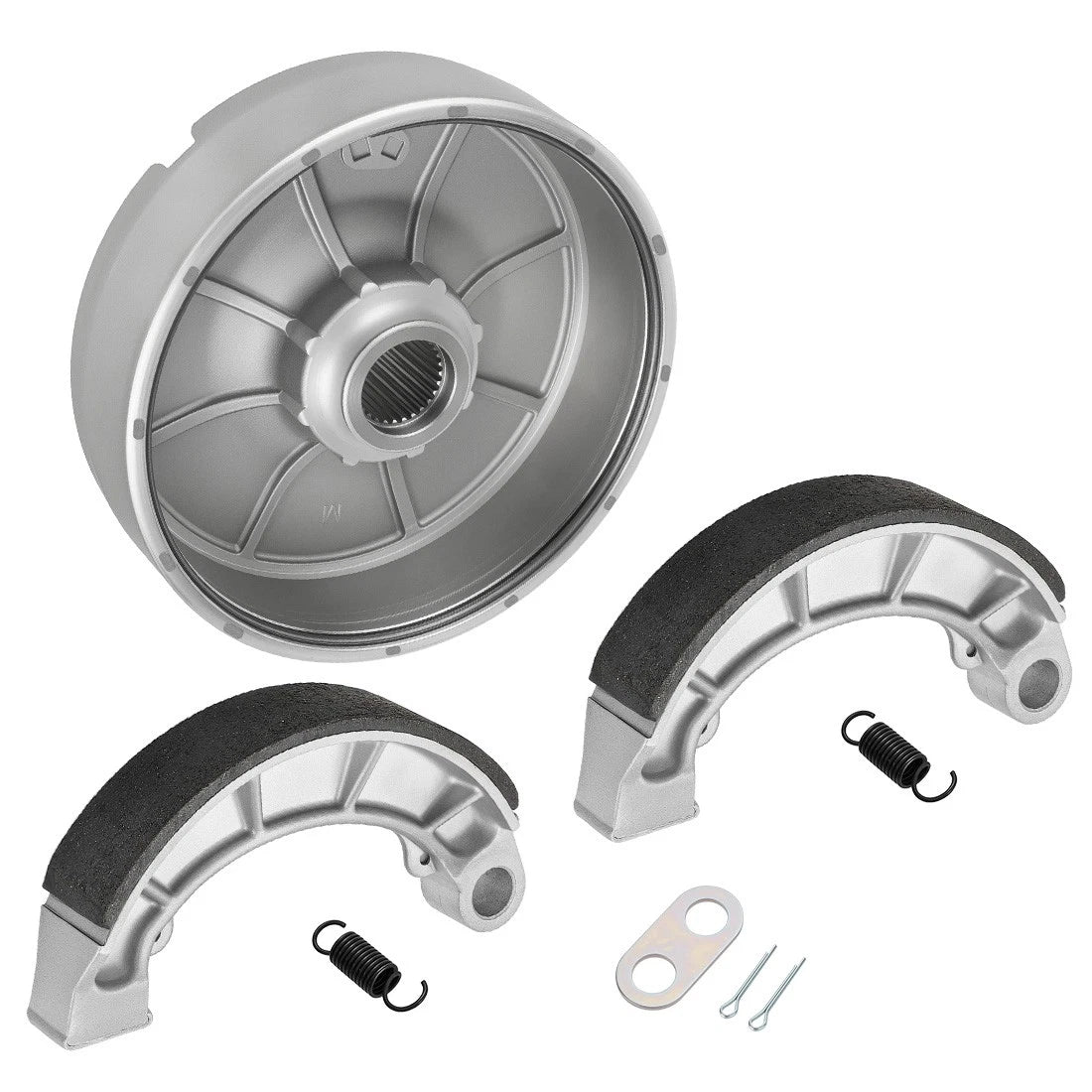 Rear Brake Drum Hub & Shoes for Honda Rancher 400 TRX400FA TRX400FGA (2004–2007)