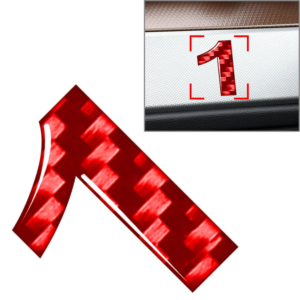 Car Badge Emblem Number 1 Decal for