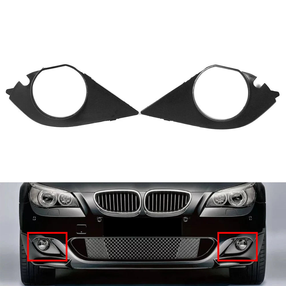 Front Fog Light Lamp Frame Cover for BMW 5 Series E60 E61 (2003–2010)