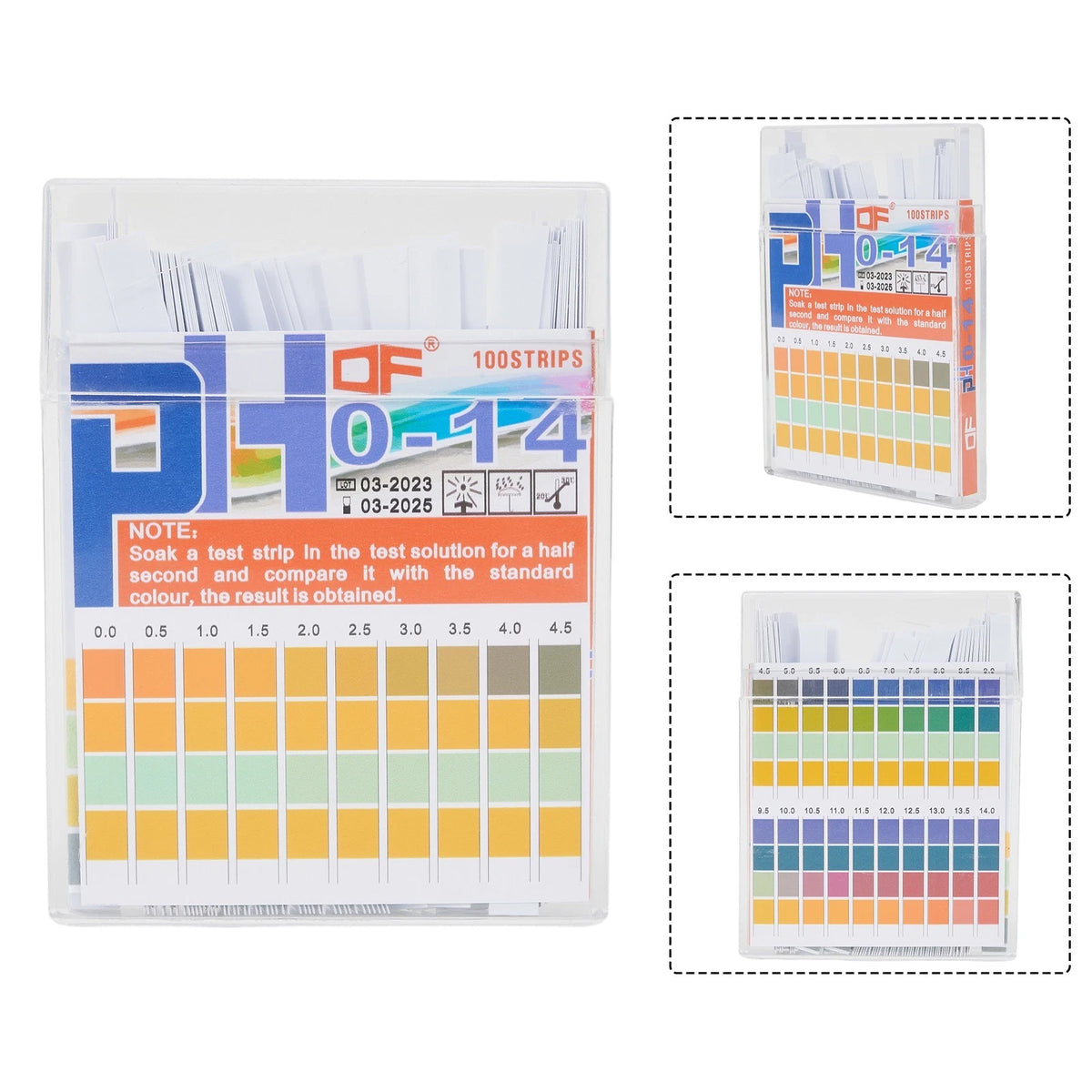 pH Test Paper Strips for Water Quality Monitoring (100 Strips)