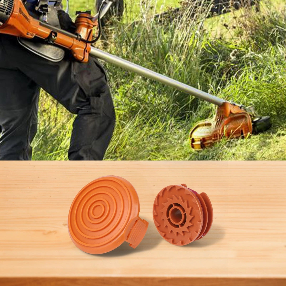 2X Trimmer Line Spools for Worx WG105-WG118 (50019417)