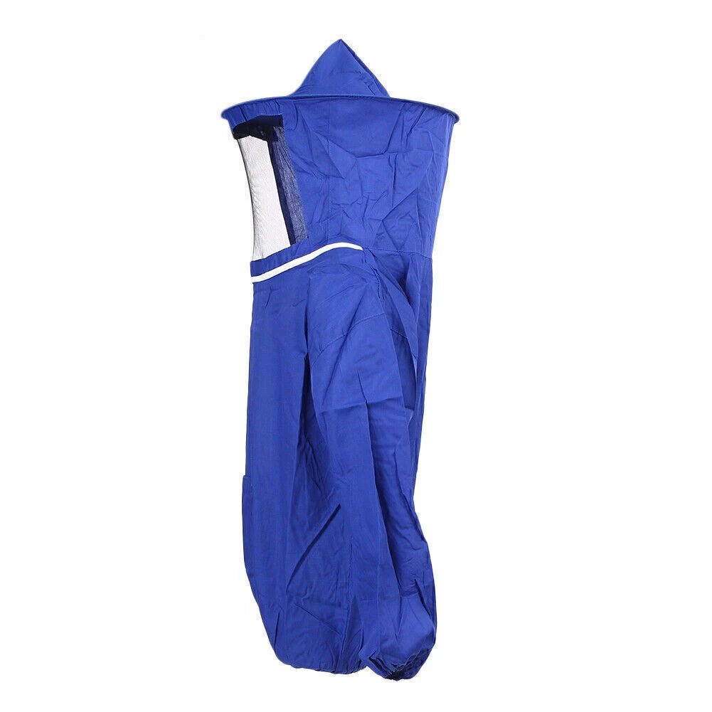 Bee Keeping Suit Beekeeping Jacket Veil Hat Smock Protective Equipment Blue UK