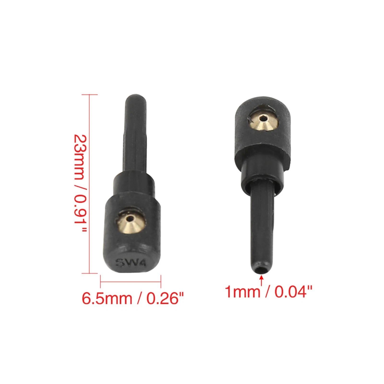 Rear Windshield Washer Sprayer Nozzle Replacement 2pc for VW Audi Skoda (2010–2016)