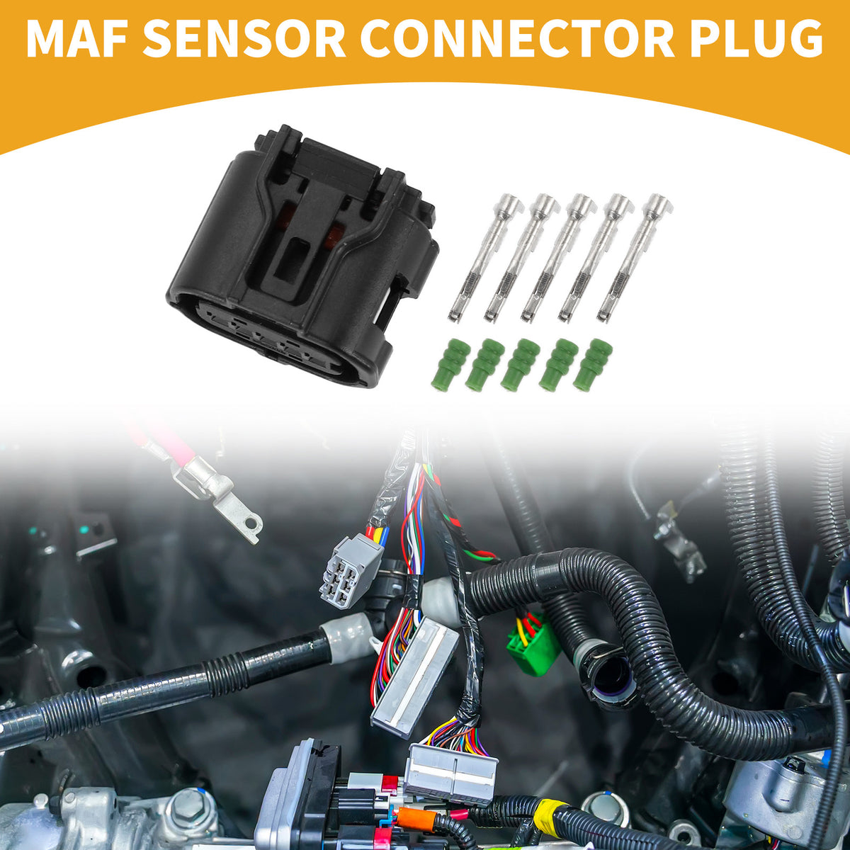 MAF Sensor Connector Plug Female 5 Pin for Toyota (2007–2024)