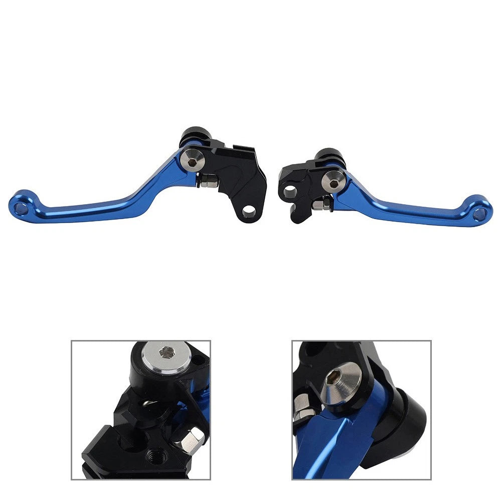 Blue Pivot Brake Clutch Levers for Yamaha WR 250F WR 450F (2001–2016)