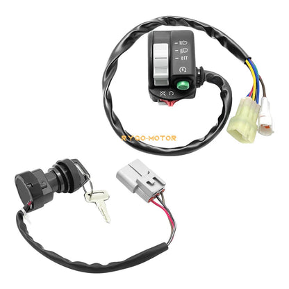 Handlebar Kill Switch & Ignition Key Switch for Yamaha Kodiak 450 700 (2016–2023)