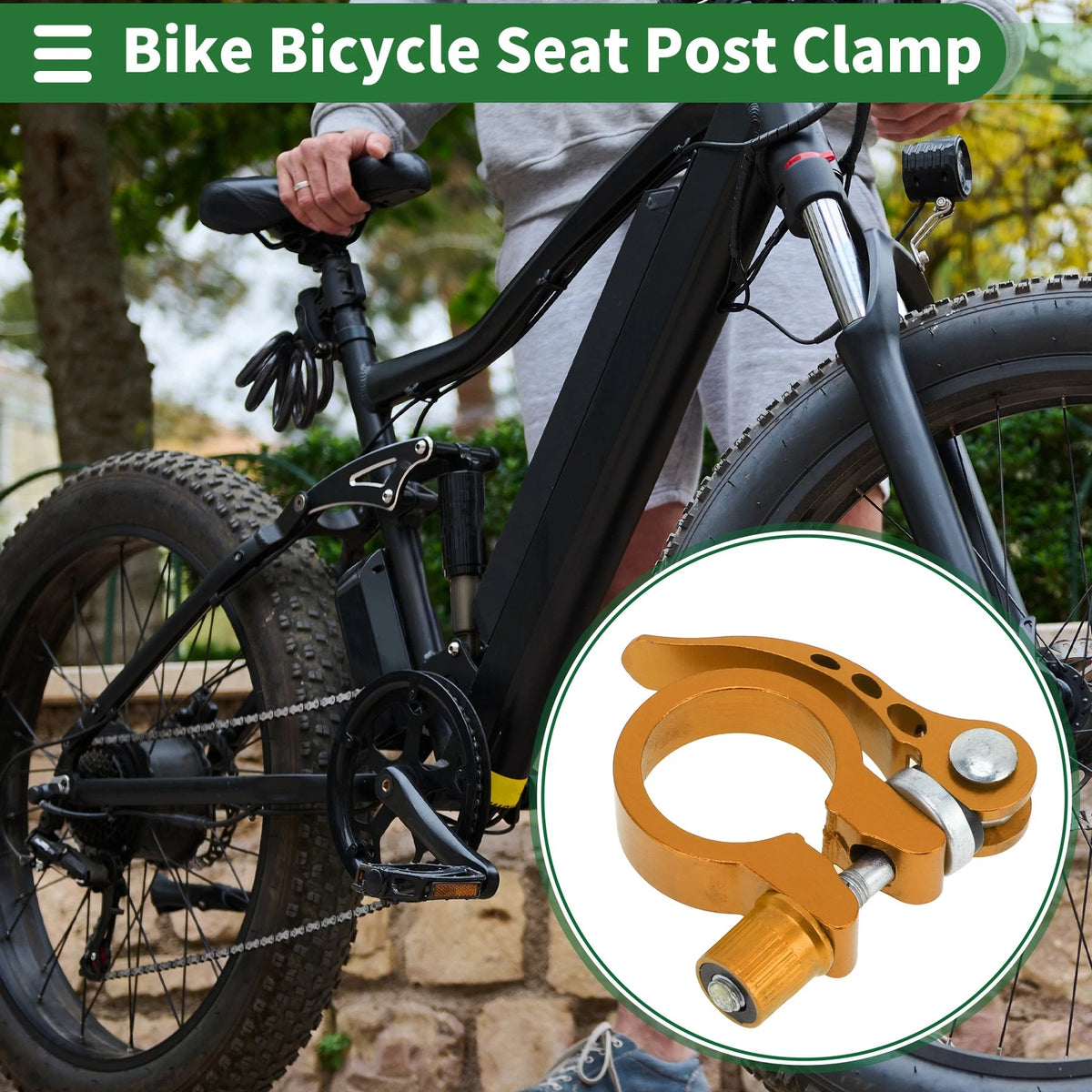 28.6mm Aluminum Alloy Seat Post Clamp for Bike Bicycle