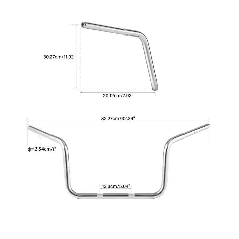12" Rise Ape Hanger Handlebar for BMW R18 B Transcontinental (2021–2025)
