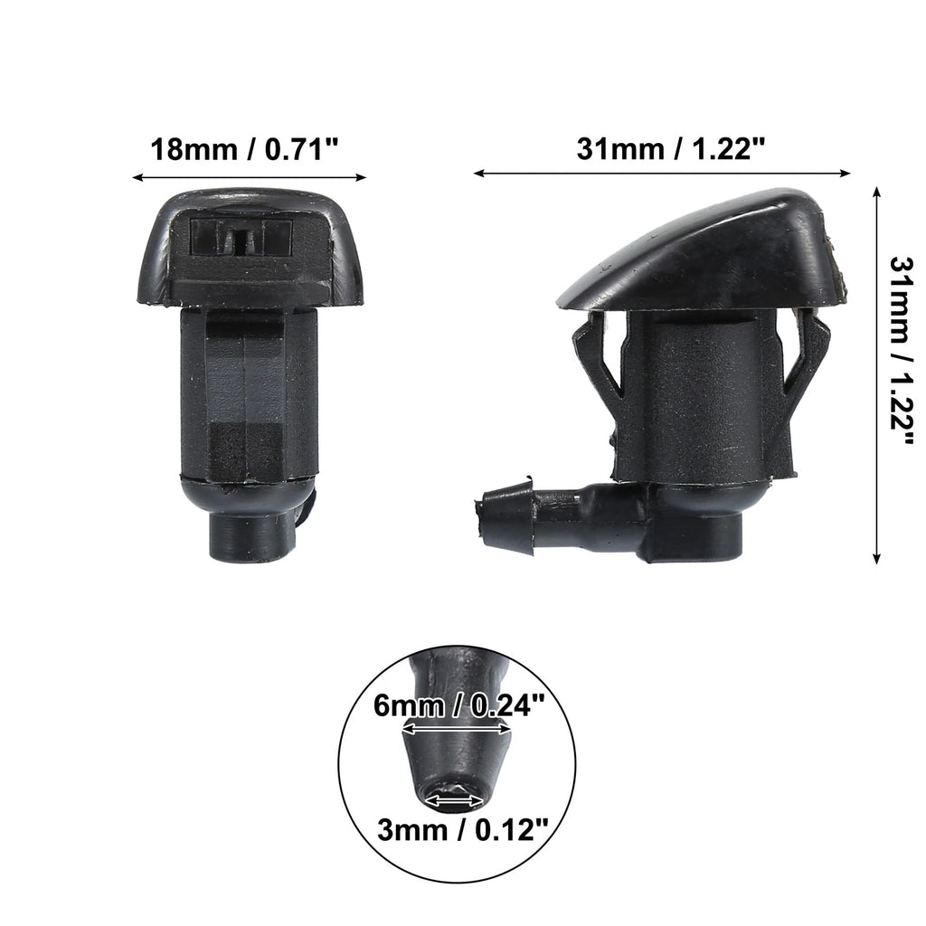 Pair Front Windshield Washer Nozzles for Toyota Solara (2004–2008)