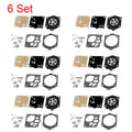 Set of 6 Carburetor Gasket Repair for Stihl MS650 MS660 (Walbro K15-WJ K12-WJ)
