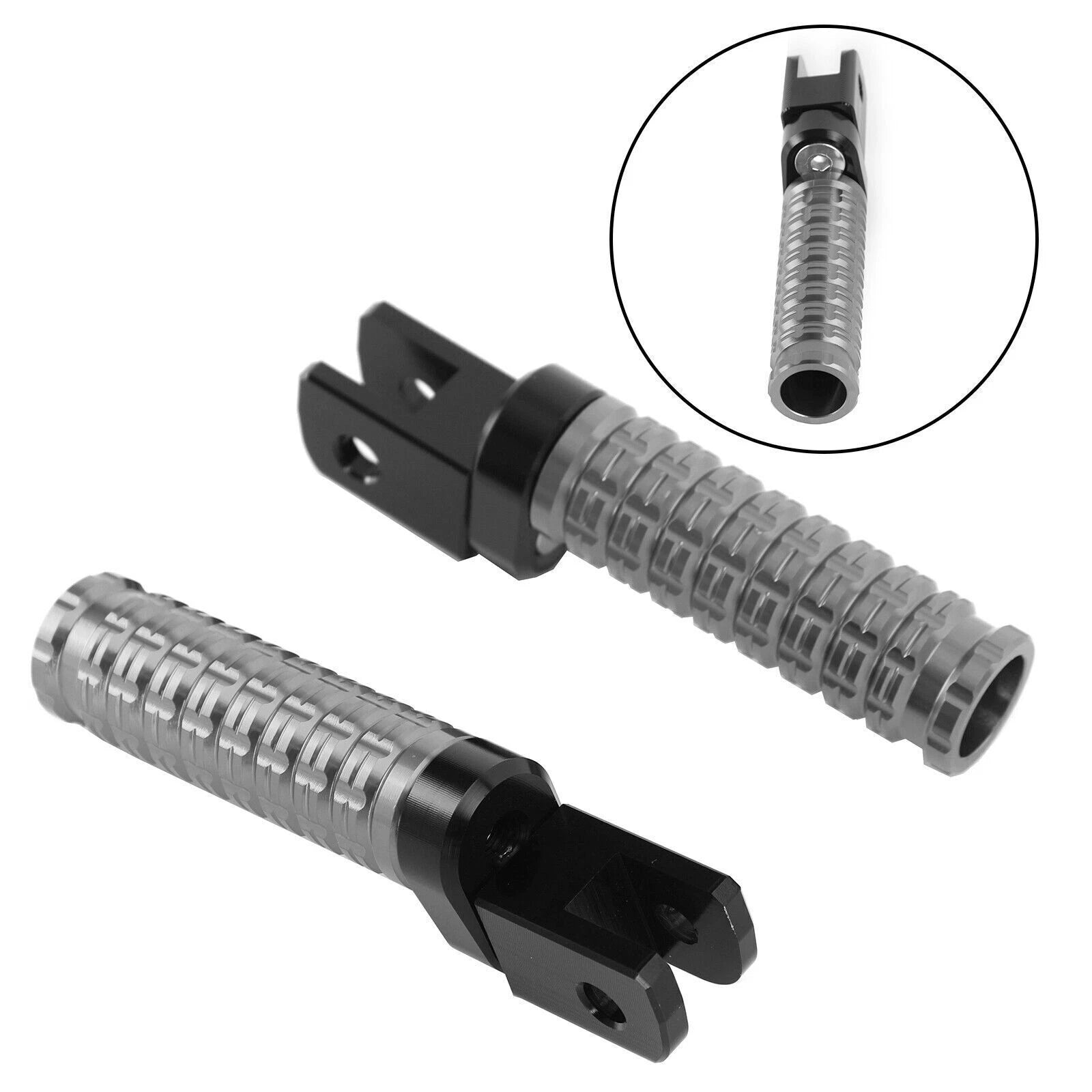 Front Footrests Foot Pegs for Street Triple 765/R/S 1200 RR/RS 675/R/RX (2017–2023)