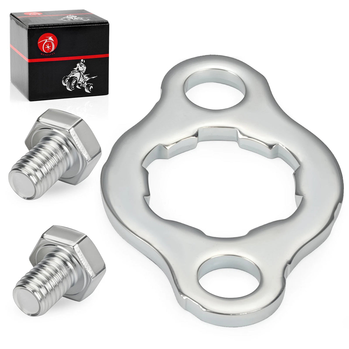Engine Front Sprocket Retainer Plate w/Bolts for Honda ATC70 (1973–1974, 1978–1981)