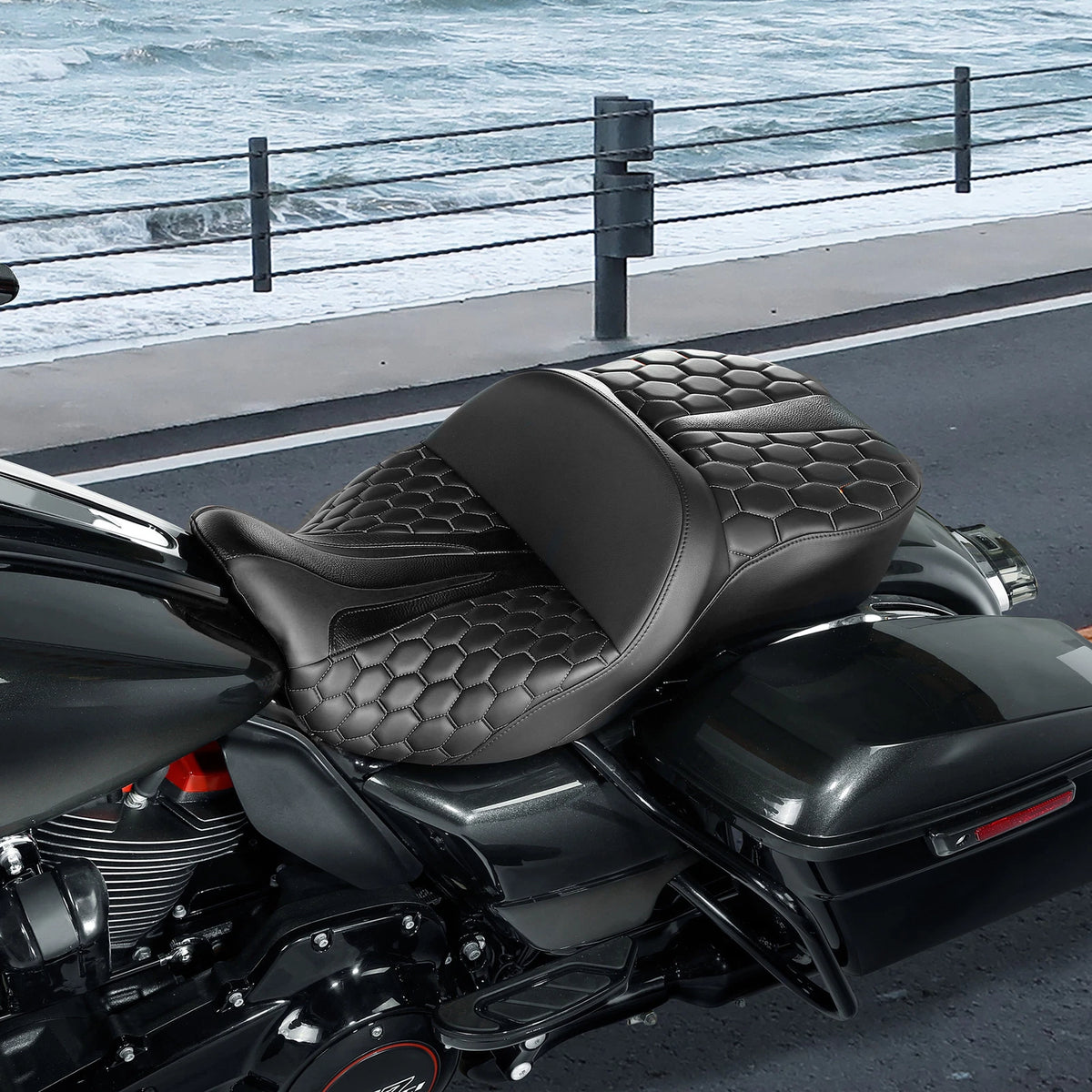 Gel Seat for Harley Road King Glide (2009–2023)