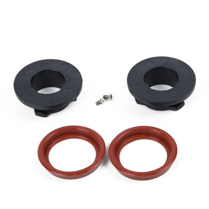 Socket Adapters Retainer Holder Black Conversion 2pcs/set Headlight Base ABS