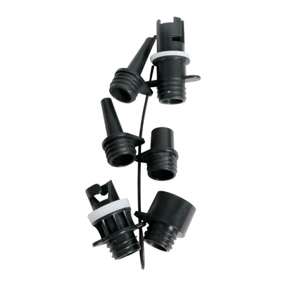 Air Pump Connector Kit with 6 Nozzles for Kayaks Paddleboards Inflatable Beds