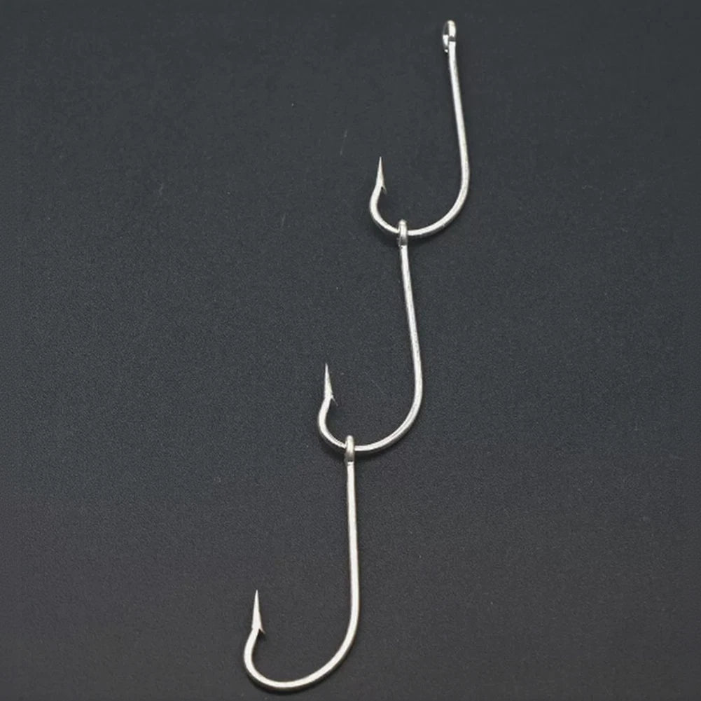 Gang Hooks Carbon Steel 10 Strings for Sea Angling and Squid Fishing