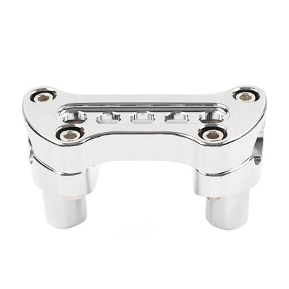2" Straight Handlebar Riser & Top Clamp for Harley Dyna Touring Road Glide Chrome