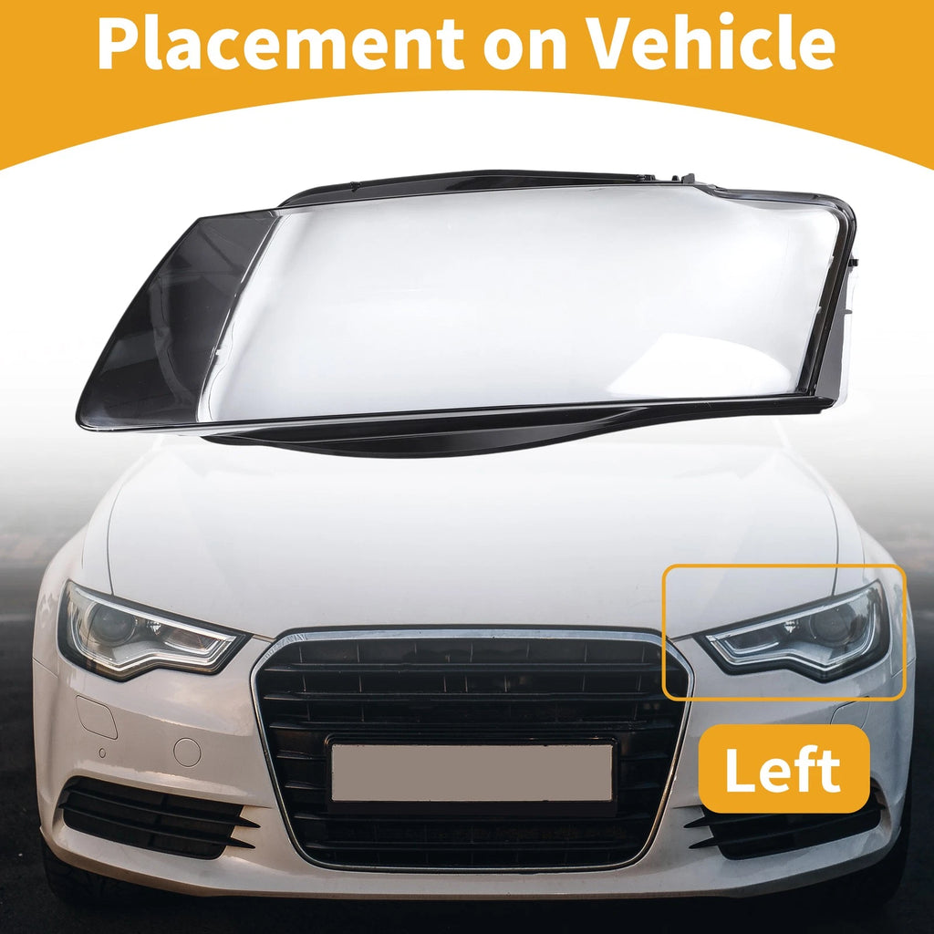 Front Left Headlight Lens Cover Replacement for Audi A5 (2008–2012)