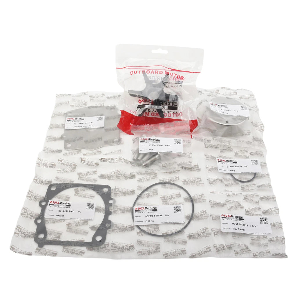 Water Pump Repair Service Kit 6N6-W0078-00 for Yamaha Outboard
