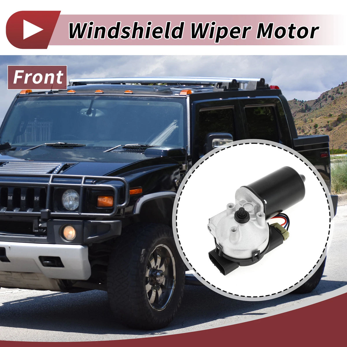 Front Windshield Wiper Motor for Hummer H2 (2003–2007) No. 19150497/88 944398