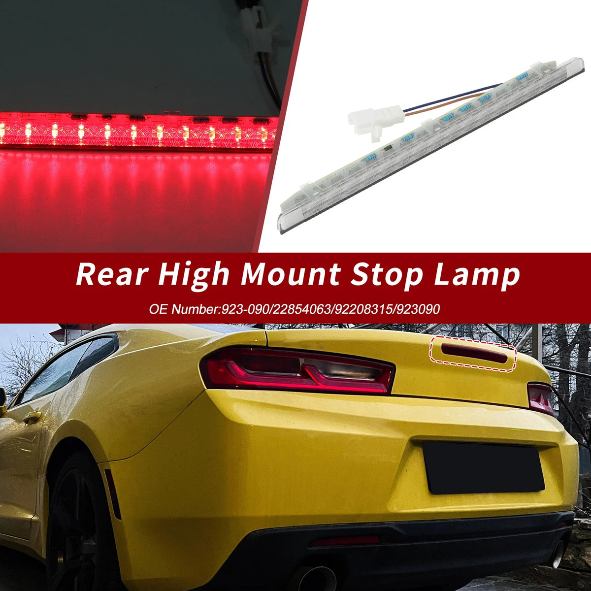LED Third Brake Light for Chevrolet Camaro (2010–2013) 22854063