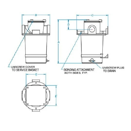 1 1/4 in. Groco Intake Strainer with Filter Basket for ARG-1210S (N/A)