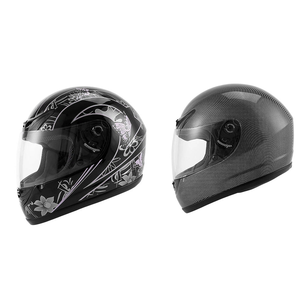 Full Face Motorcycle Helmet for DOT Approved (S, M, L, XL)