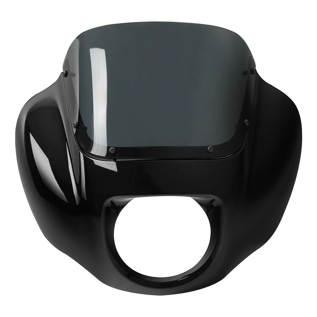 Black Headlight Fairing & Windshield for Harley Street Bob Low Rider (2018–2023)