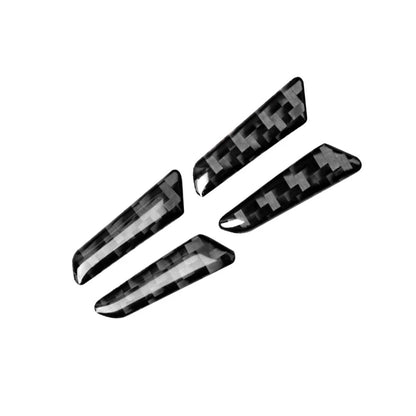 Carbon Fiber Seat Adjustment Switch Panel Cover Trim for Audi A4 A5 (2008–2020)