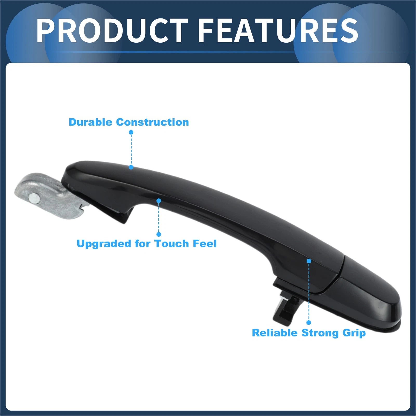 Door Handle Exterior Rear Right Replacement for Hyundai Tucson (2005–2009)